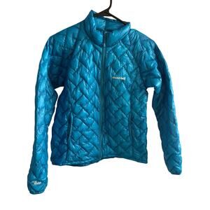 mont-bell EX 1000 Lightweight Down Puffer Jacket Turquoise Women's Extra Small